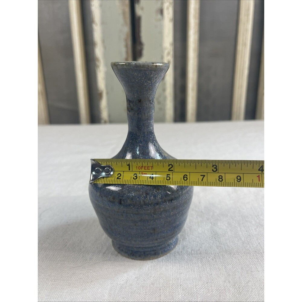 Pigeon Forge Pottery 5" Bud Vase signed E. Ownby - Picture 5 of 7